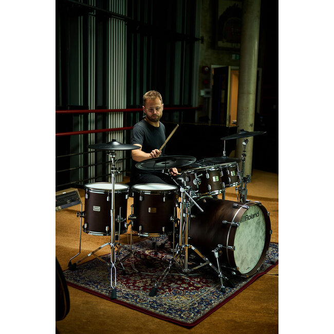 Roland VAD716-SW VAD V-DRUM ACOUSTIC DESIGN DRUM KIT SATIN WALNUT