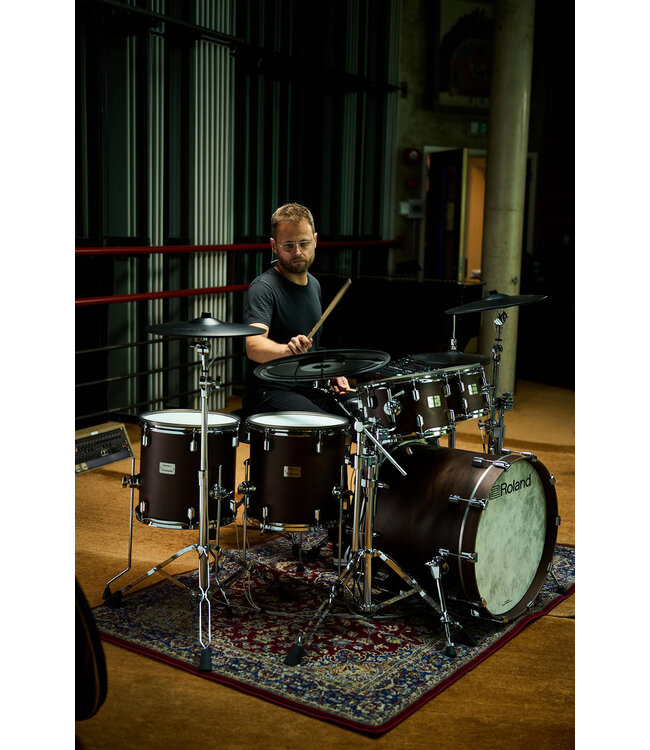 Roland VAD716-SW VAD V-DRUM ACOUSTIC DESIGN DRUM KIT SATIN WALNUT