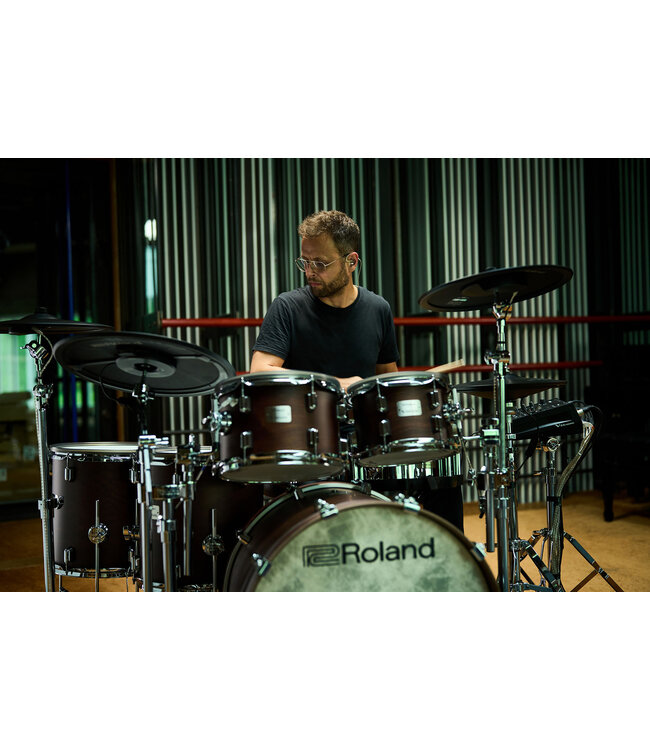 Roland VAD716-SW VAD V-DRUM ACOUSTIC DESIGN DRUM KIT SATIN WALNUT