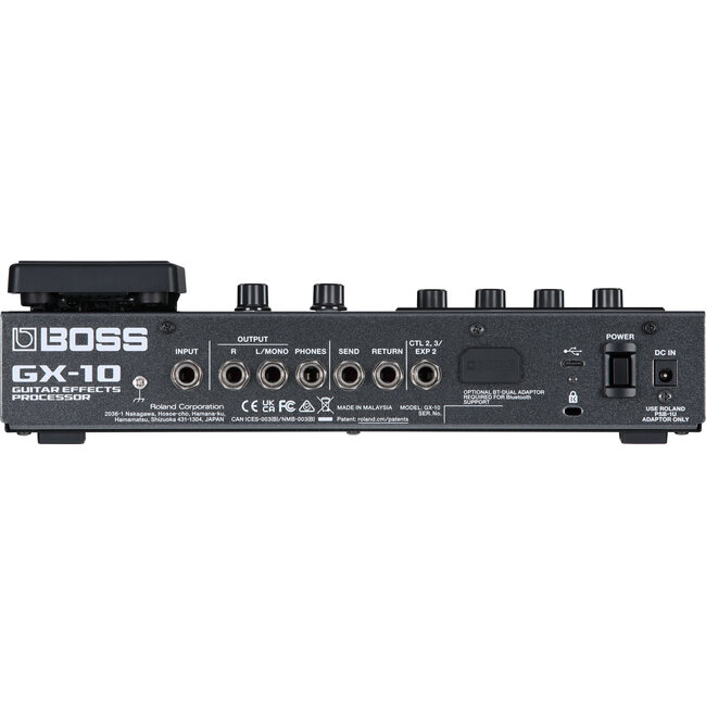 Boss BOSS GX-10 Guitar Effects Processor | Colorful Tones, Portable Design