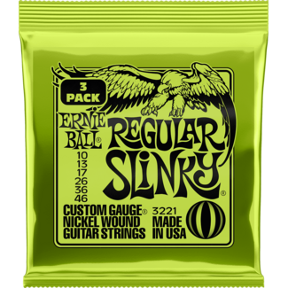 Ernie Ball ERNIE BALL - CEB 3221 Packs met 3 sets - Regular slinky 10 13 17 26 36 46