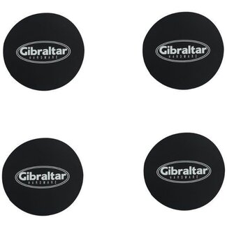 GIBRALTAR SC-BPL Vinyl bassdrum beater pad patch black 4-pack