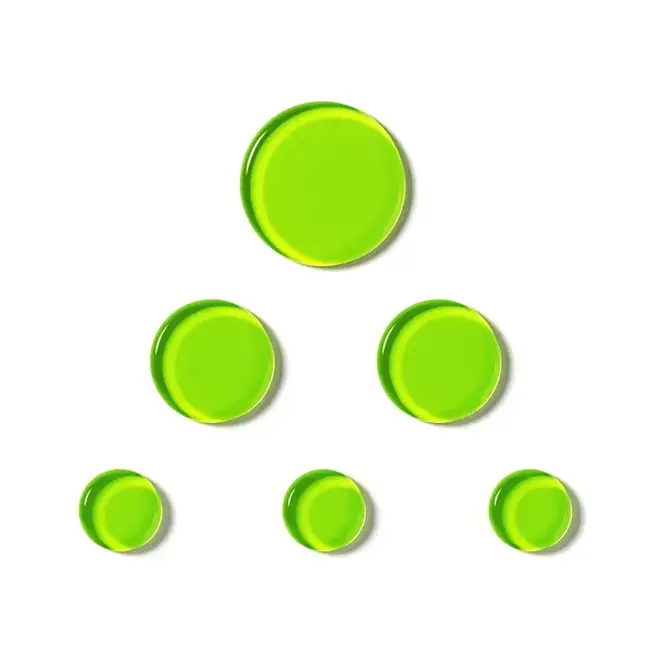 Slapklatz Slapklatz MINI Alien Green - 6 gels, 3 sizes - SLAP MI-AG