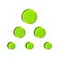 Slapklatz Slapklatz MINI Alien Green - 6 gels, 3 sizes - SLAP MI-AG