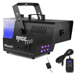 BeamZ Rage 1800LED Smoke Machine with Timer Controller SKU: 160.718 | EAN: