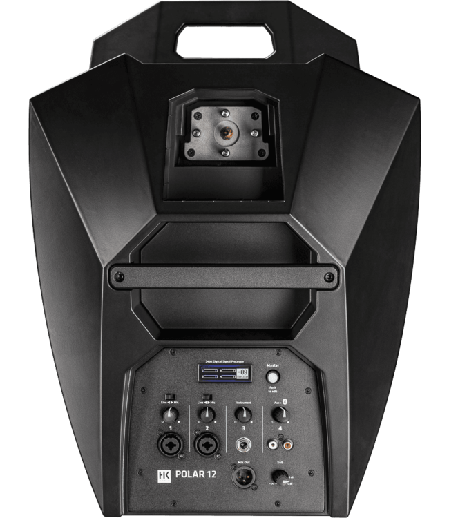 HK Audio SHL POLAR12  double, stereo  2x set Sub 12 inch  + satelite speaker set mono bluetooth versterkte kit met covers