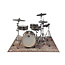 DRUMnBase DNB-VPCLB-CLW PERSIAN DRUMMAT CLUB 163x142CM CLASSIC WORN VINTAGE PERSIAN CLUB SERIES