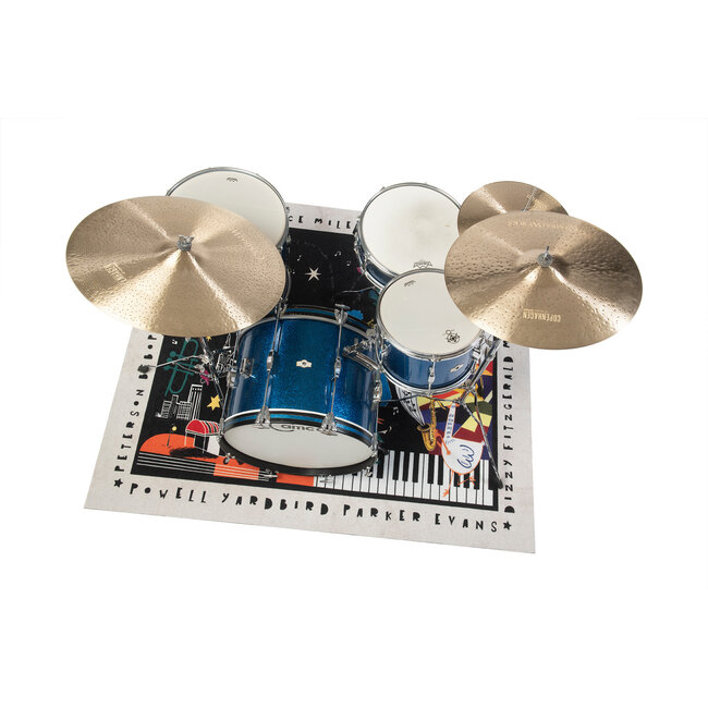 DRUMnBase DRUMnBASE CLB-NGHT@ Vintage Club Jazz Night drummat 163 x 142 cm