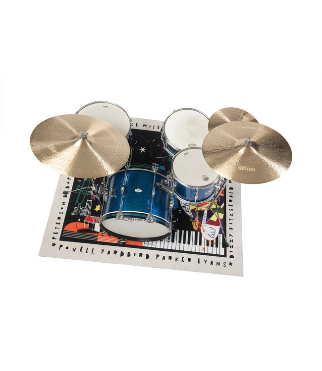 DRUMnBase DRUMnBASE CLB-NGHT@ Vintage Club Jazz Night drummat 163 x 142 cm