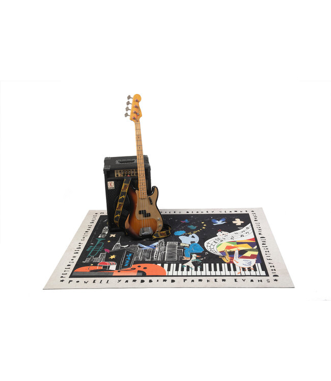 DRUMnBase DRUMnBASE CLB-NGHT@ Vintage Club Jazz Night drummat 163 x 142 cm