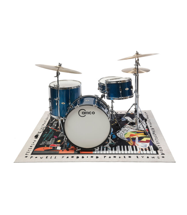 DRUMnBase DRUMnBASE CLB-NGHT@ Vintage Club Jazz Night drummat 163 x 142 cm