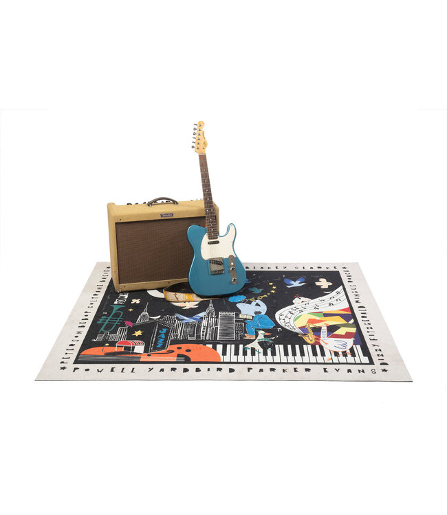 DRUMnBase DRUMnBASE CLB-NGHT@ Vintage Club Jazz Night drummat 163 x 142 cm