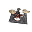 DRUMnBase DNBRWP185-BLK DRUMnBASE PRO SERIES X-HEAVY ROAD WORN BLACK PERSIAN RWP185-BLK