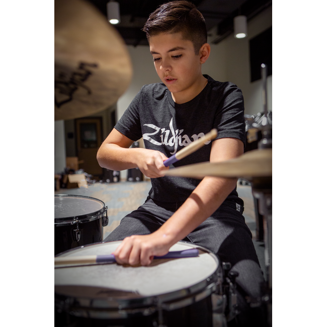 Zildjian T-Shirt T-Shirt, Youth Logo Tee, S, charcoal