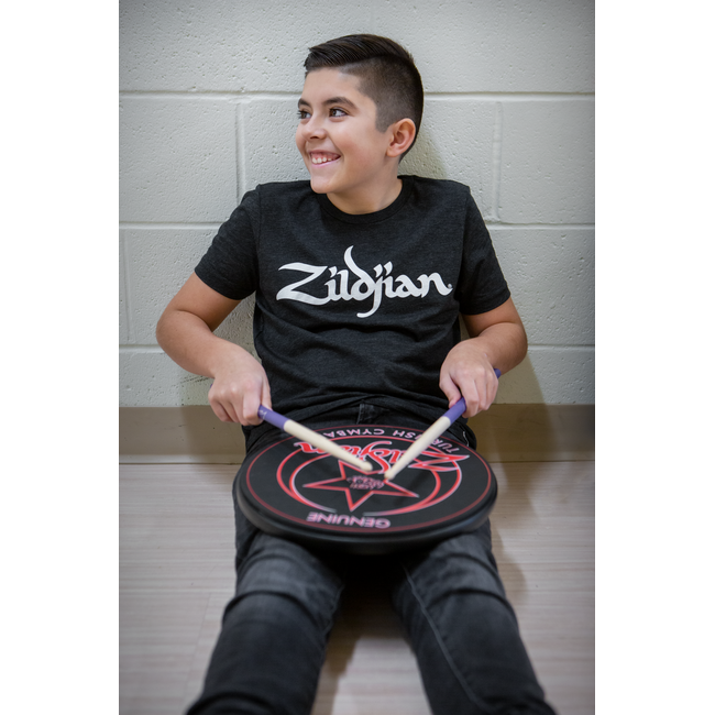 Zildjian T-Shirt T-Shirt, Youth Logo Tee, S, charcoal