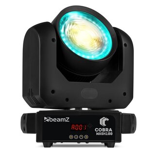 BeamZ Cobra Wash100 LED Moving Head CW/WW with LED Ring 150.435