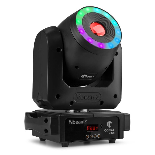 BeamZ Cobra 100R LED Spot Moving Head with Ring 150.432