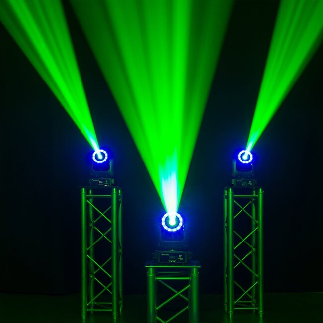 BeamZ Cobra 100R LED Spot Moving Head with Ring 150.432