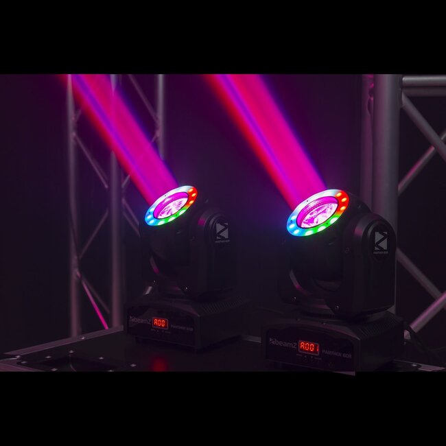 BeamZ BeamZ Panther 60R LED Beam Moving Head with Ring 150.445