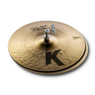 Zildjian Hi-hat, K Custom, 14", Dark Hats, traditional