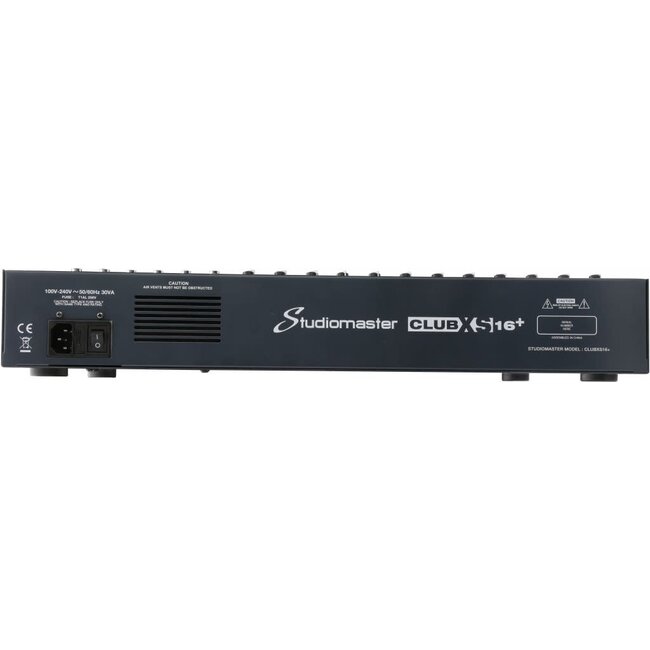 Studiomaster Club XS 16+ compacte mengtafel, 12 kanalen, 16 ingangen