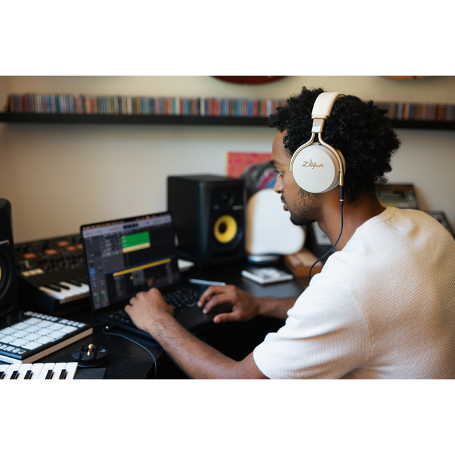 Zildjian ZIZXHP0032 ALCHEM-E Perfect Tune Over Ear Headphones in Sandstorm