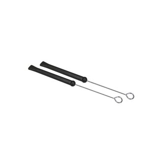 Hayman BRH-5-MT Hayman brushes, rubber handle, pair, retractable, metal bristles
