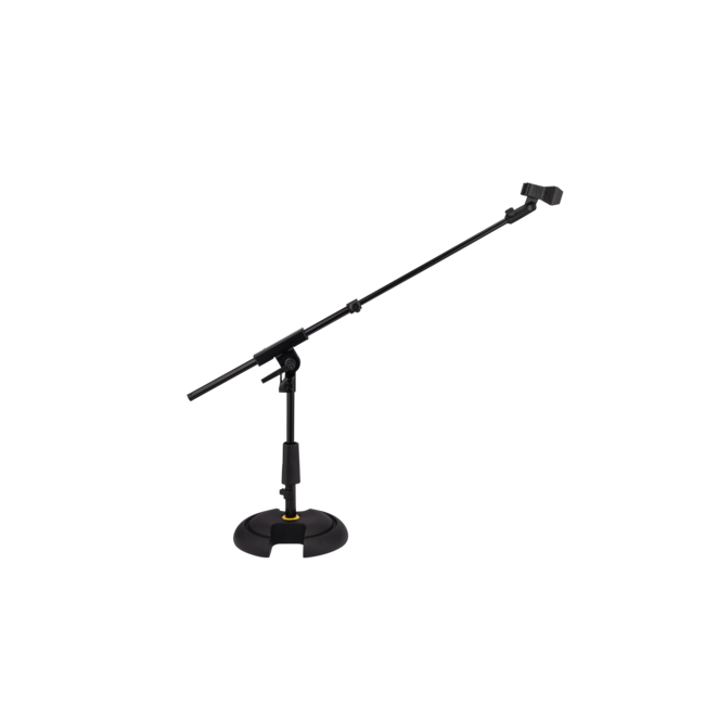 Hercules HCMS-120BPRO Microphone Stand, PRO Series, 31-42cm, telescopic boom, cast iron base MS-120BPRO