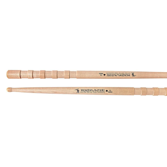 Headhunters drumsticks L met Extra grip groove headhunters MG-L