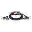 Stagg SML3/8P8PE kabel 3M MULTIKABEL 8 Jack male - 8Jack male GG 3 meter