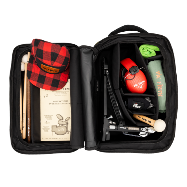 Vic Firth VIC FIRTH Stickbag Backpack Rugtas, Professional Tech Backpack, green/black VFVXBP0103