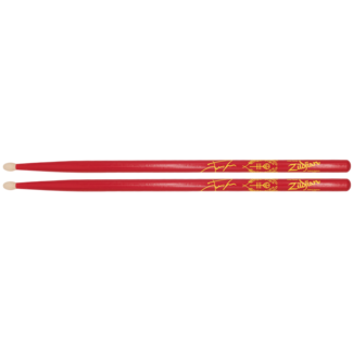 Zildjian Drum Sticks, Artist Series, Josh Dun "Clancy Red", Wood-Tip, red