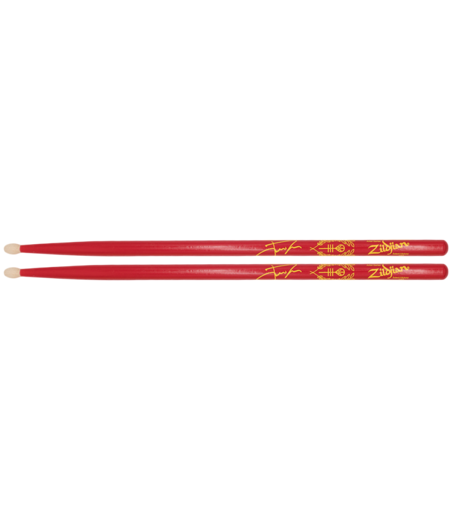 Zildjian Drum Sticks, Artist Series, Josh Dun "Clancy Red", Wood-Tip, red