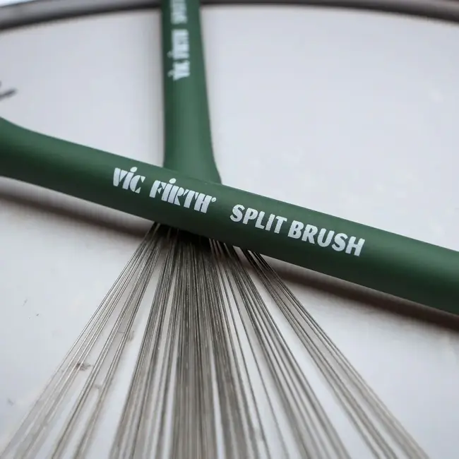 Vic Firth Brushes, SB, Split Brush, green