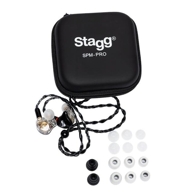 Stagg SPM-PRO BK 3-DRIVER IN-EAR MONITORS BLACK PROFESSIONAL