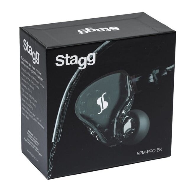 Stagg SPM-PRO BK 3-DRIVER IN-EAR MONITORS BLACK PROFESSIONAL