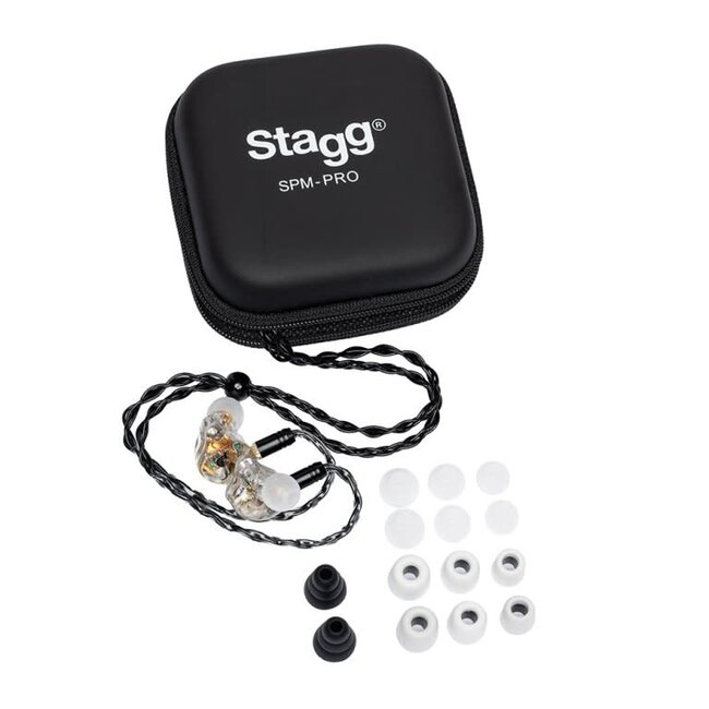 Stagg Stagg SPM-PRO-TR 3-DRIVER IN-EAR MONITORS BLACK PROFESSIONAL