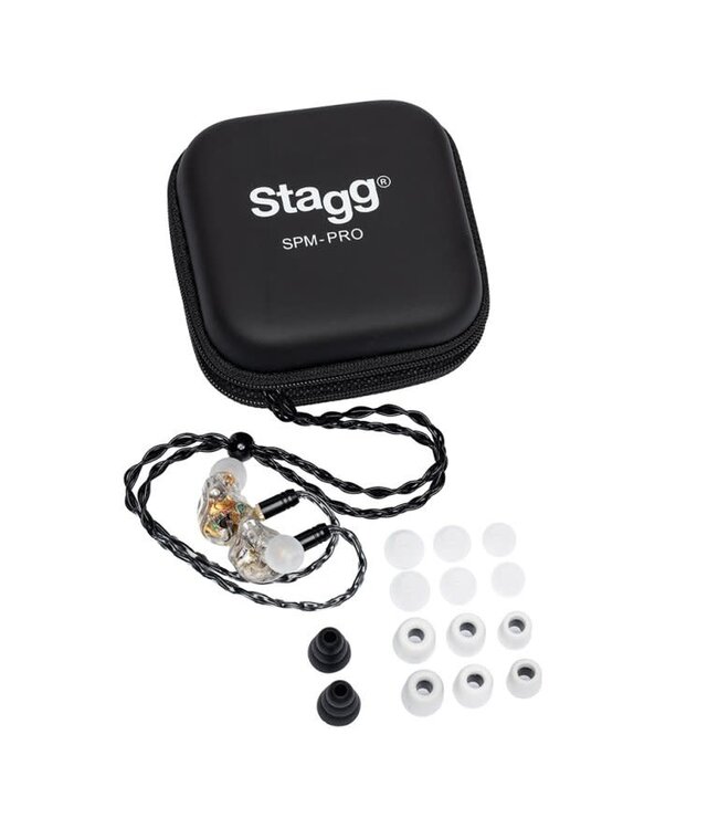 Stagg Stagg SPM-PRO-TR 3-DRIVER IN-EAR MONITORS BLACK PROFESSIONAL