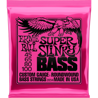 Ernie Ball Super Slinky Bass Strings Roundwound Set 45-65-80-100