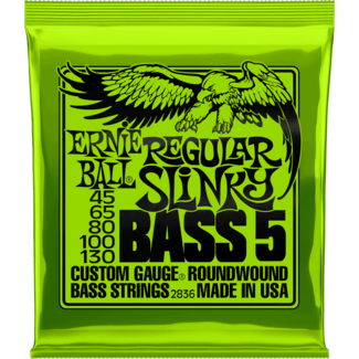 Ernie Ball Regular Slinky Bass5 Strings Roundwound 2836 Set 45-65-80-100-130