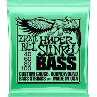 Ernie Ball Hyper Slinky Bass guitar Strings Roundwound 2841 Set 40-60-80-100