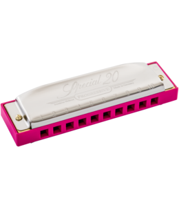 Hohner HOM568016P Mondharmonica, Special 20 Progressive, C, Roze