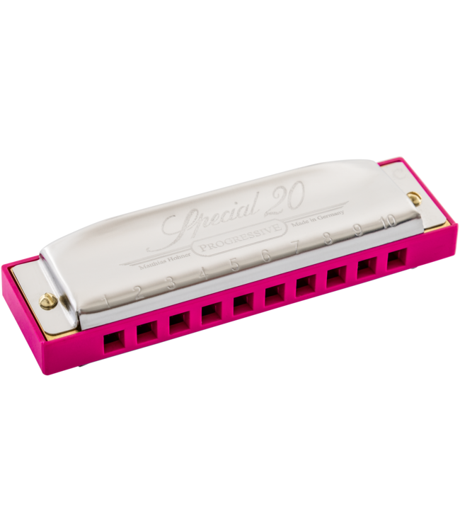 Hohner HOM568016P Mondharmonica, Special 20 Progressive, C, Roze
