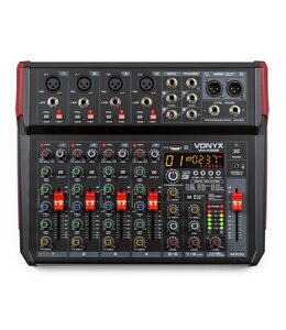 VONYX VM-KG08 MUSIC MIXER 8-CHANNEL BT/DSP/USB RECORD 172.596