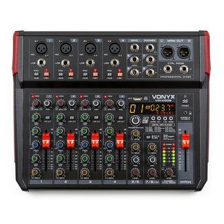 VONYX VM-KG08 MUSIC MIXER 8-CHANNEL BT/DSP/USB RECORD 172.596