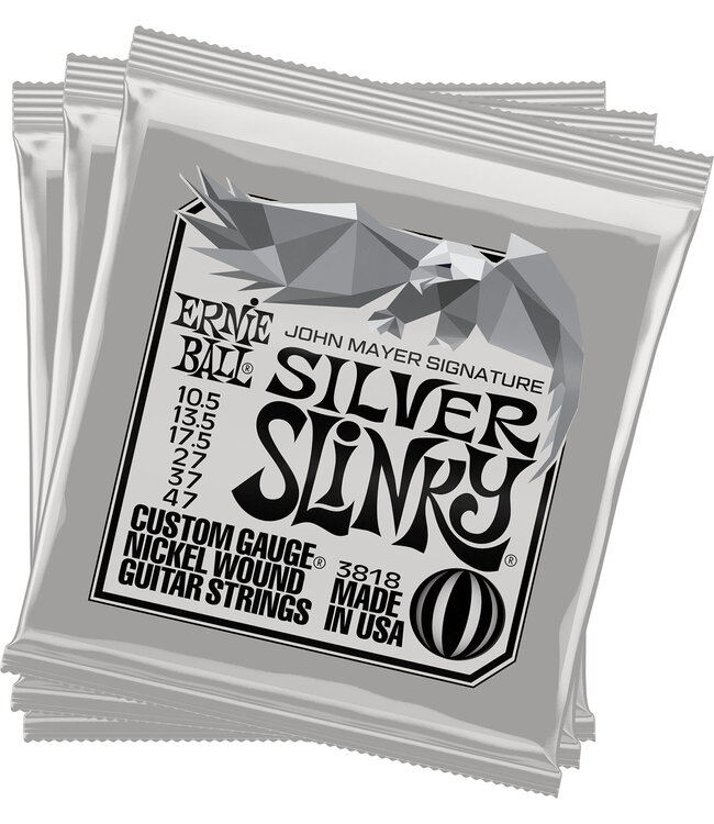 Ernie Ball ERNIE BALL CEB 3818 John Mayer Silver Slinky 3-Pack
