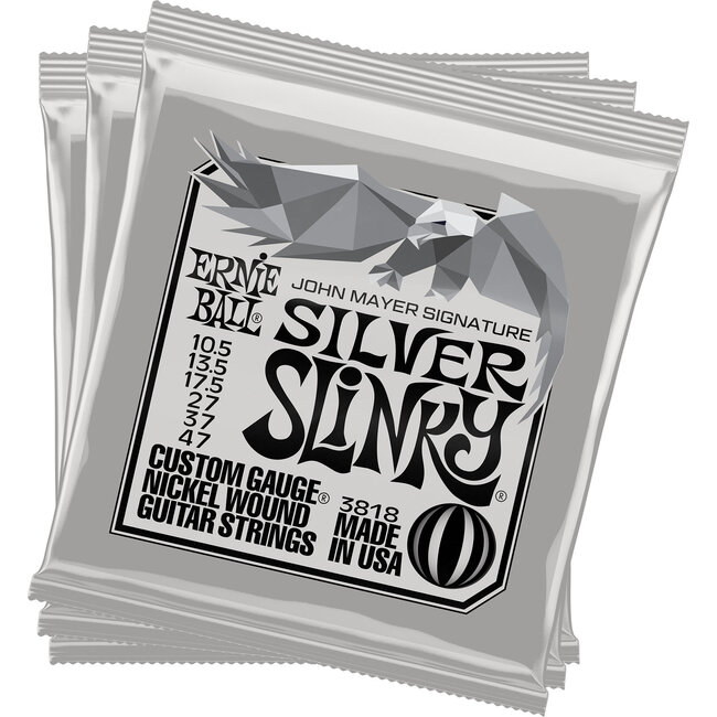 Ernie Ball ERNIE BALL CEB 3818 John Mayer Silver Slinky 3-Pack