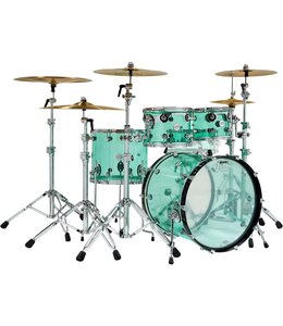DW Design series 5pc SEA GLASS  snare included limited edition