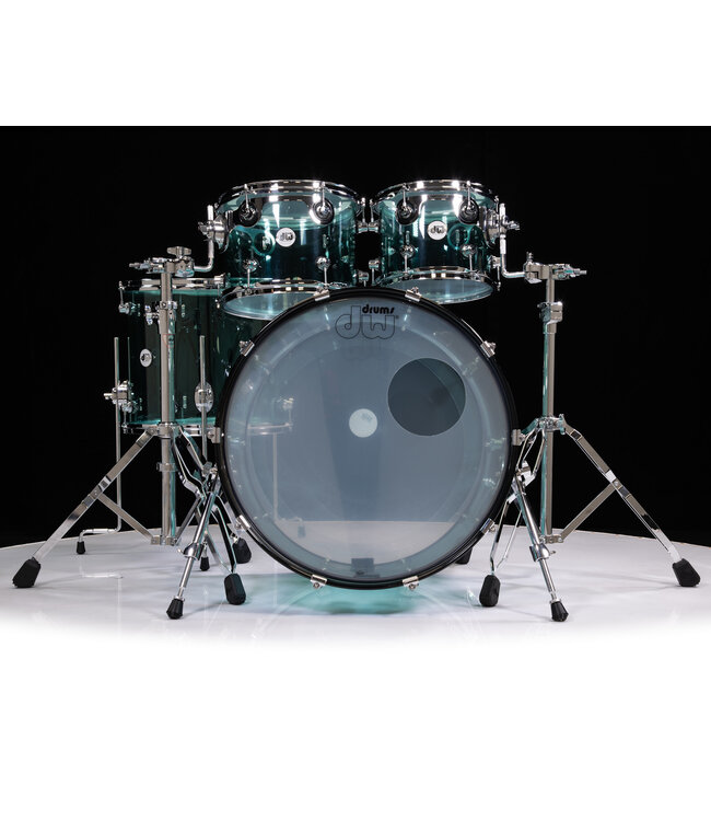 DW Design series 5pc SEA GLASS  snare included limited edition