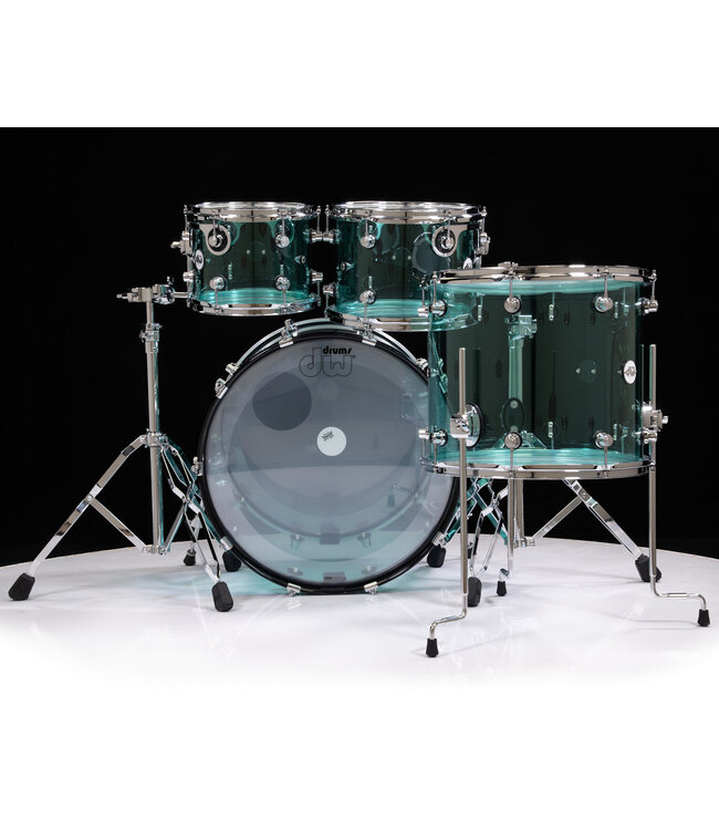 DW Design series 5pc SEA GLASS  snare included limited edition
